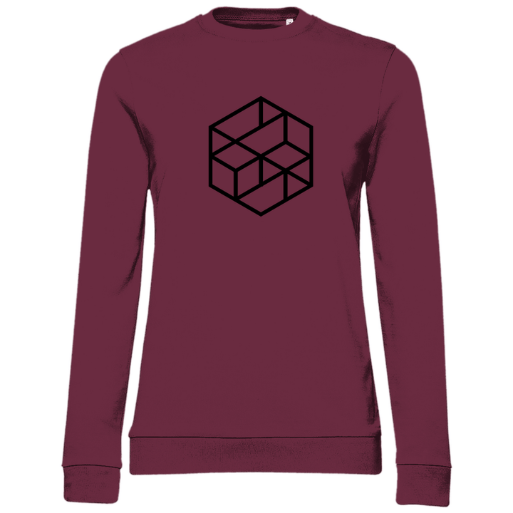 Isometrischer Würfel - Damen Sweatshirt - Textilzauber