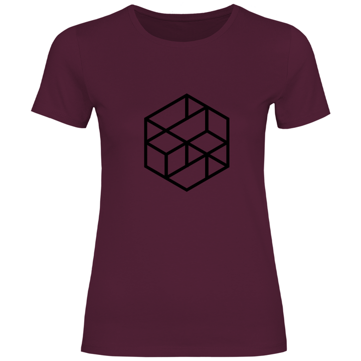 Isometrischer Würfel - Damen T - Shirt - Textilzauber