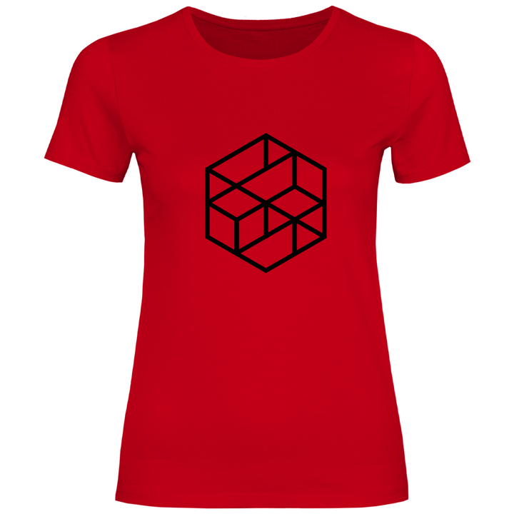 Isometrischer Würfel - Damen T - Shirt - Textilzauber
