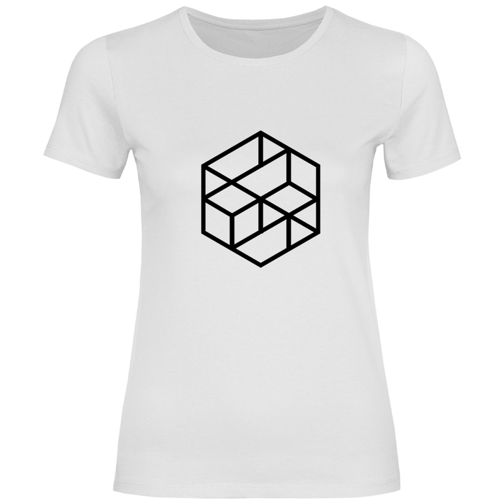 Isometrischer Würfel - Damen T - Shirt - Textilzauber