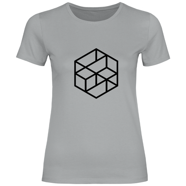 Isometrischer Würfel - Damen T - Shirt - Textilzauber