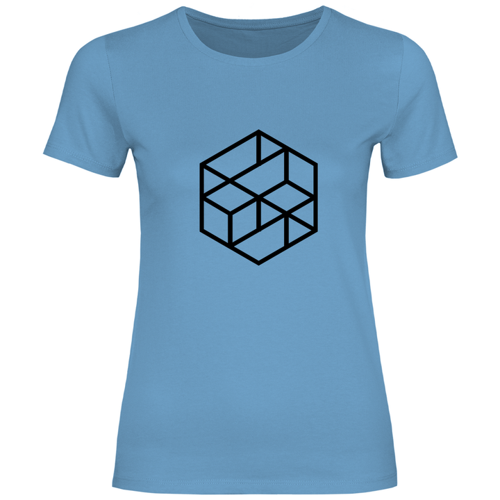 Isometrischer Würfel - Damen T - Shirt - Textilzauber