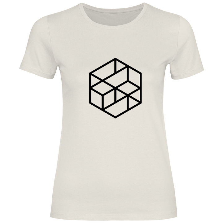 Isometrischer Würfel - Damen T - Shirt - Textilzauber