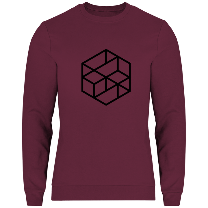 Isometrischer Würfel - Herren Sweatshirt - Textilzauber