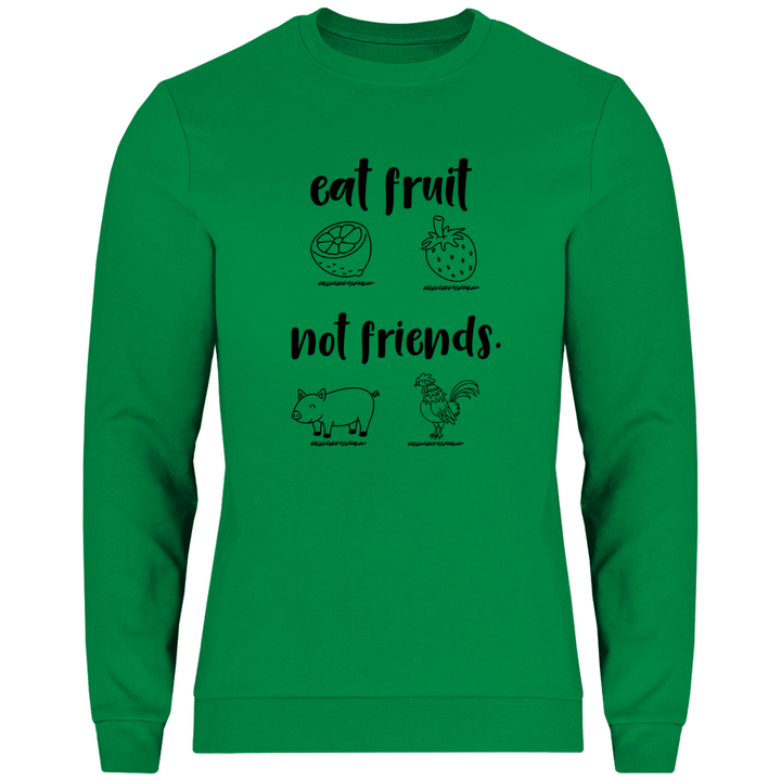 Iss Früchte, nicht Freunde - Herren Sweatshirt - Textilzauber