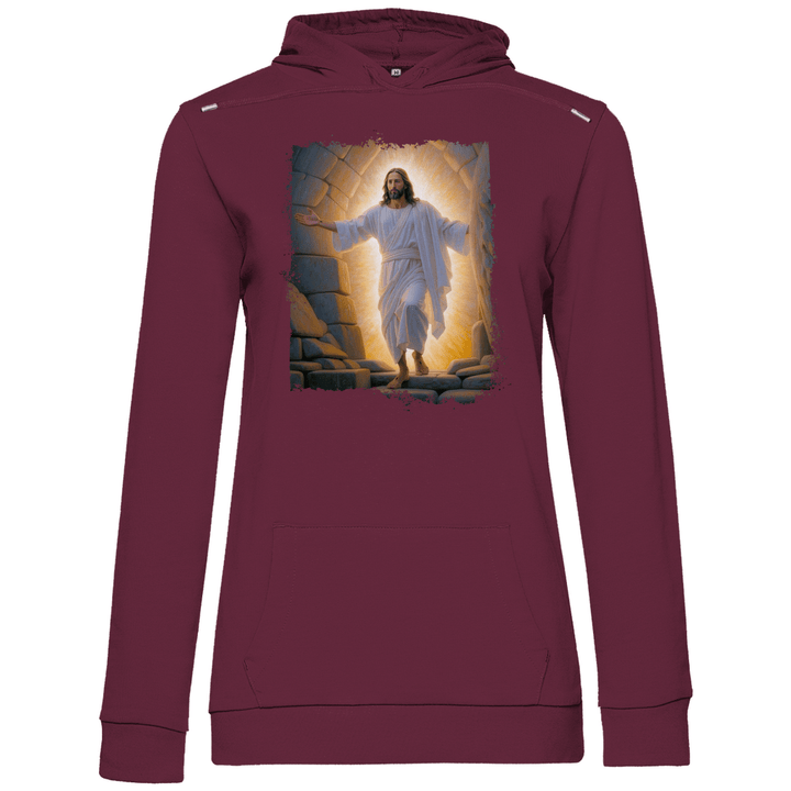 Jesu Auferstehung - Damen Hoodie - Textilzauber