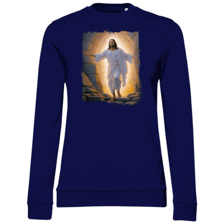Jesu Auferstehung - Damen Sweatshirt - Textilzauber