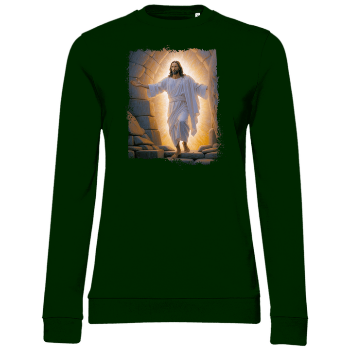 Jesu Auferstehung - Damen Sweatshirt - Textilzauber