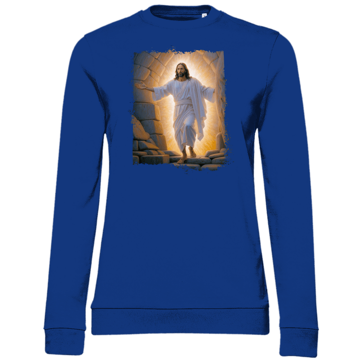 Jesu Auferstehung - Damen Sweatshirt - Textilzauber