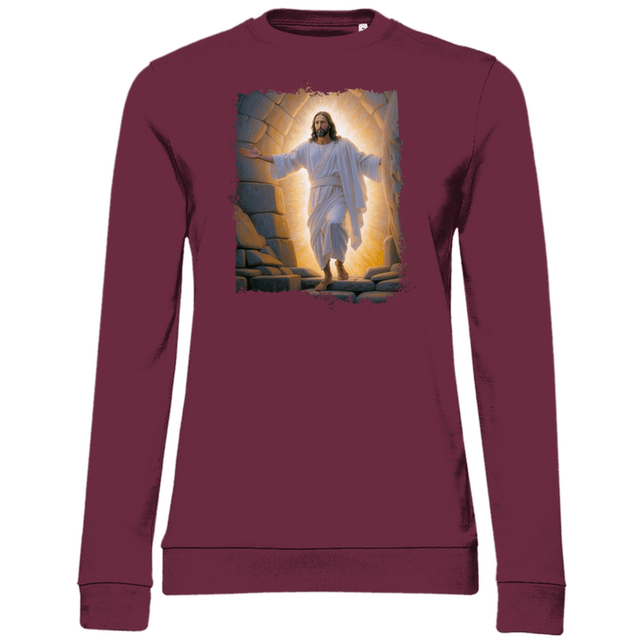Jesu Auferstehung - Damen Sweatshirt - Textilzauber