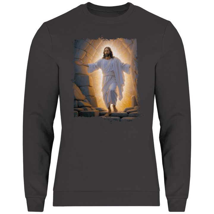 Jesu Auferstehung - Herren Sweatshirt - Textilzauber