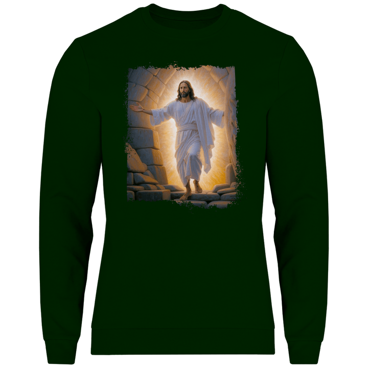 Jesu Auferstehung - Herren Sweatshirt - Textilzauber