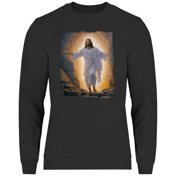 Jesu Auferstehung - Herren Sweatshirt - Textilzauber
