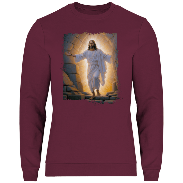 Jesu Auferstehung - Herren Sweatshirt - Textilzauber