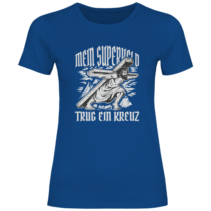 Jesus mein Superheld - Damen T - Shirt - Textilzauber