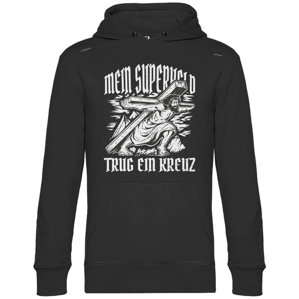 Jesus mein Superheld - Herren Hoodie - Textilzauber