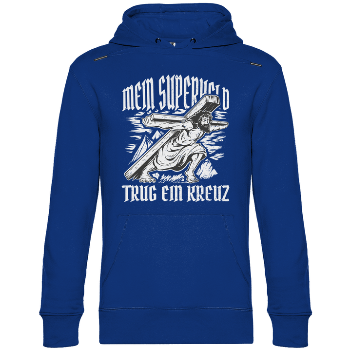 Jesus mein Superheld - Herren Hoodie - Textilzauber