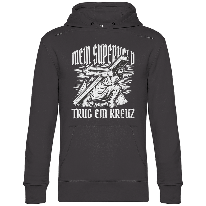 Jesus mein Superheld - Herren Hoodie - Textilzauber