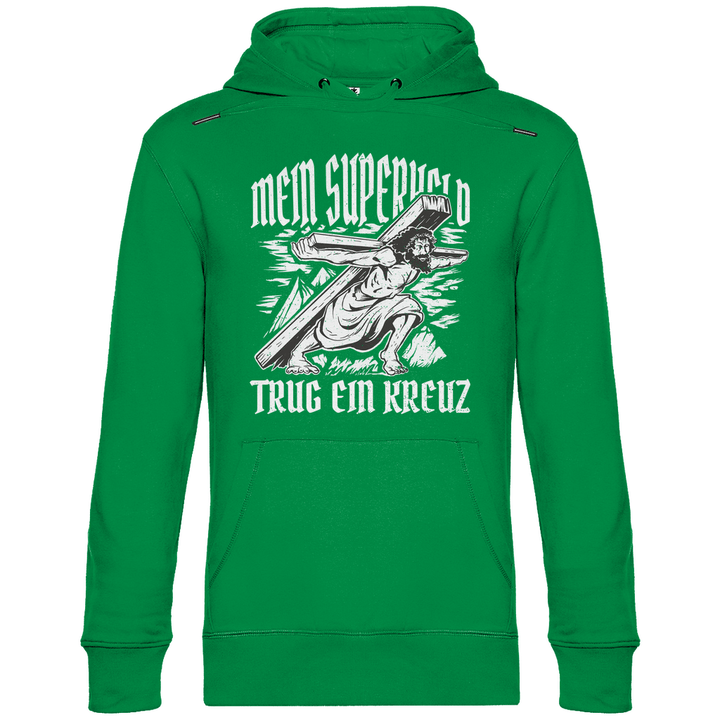 Jesus mein Superheld - Herren Hoodie - Textilzauber