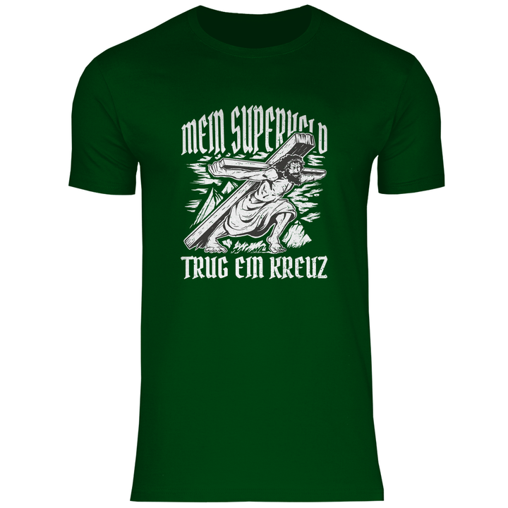 Jesus mein Superheld - Herren T - Shirt - Textilzauber