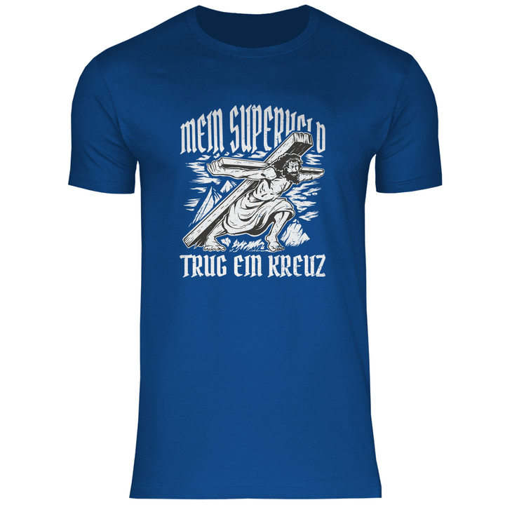 Jesus mein Superheld - Herren T - Shirt - Textilzauber