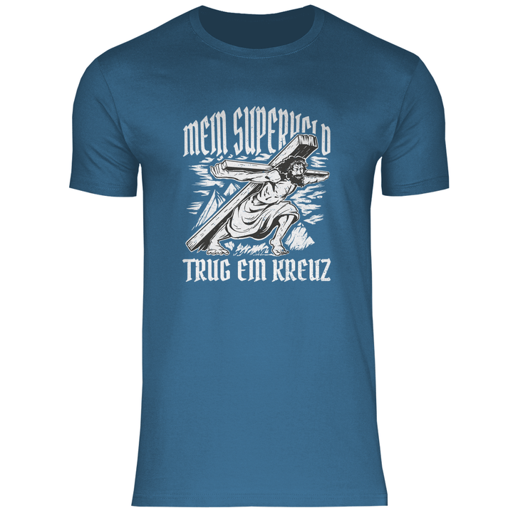 Jesus mein Superheld - Herren T - Shirt - Textilzauber
