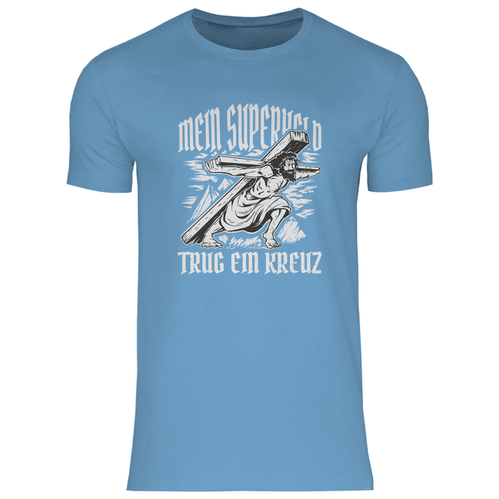 Jesus mein Superheld - Herren T - Shirt - Textilzauber