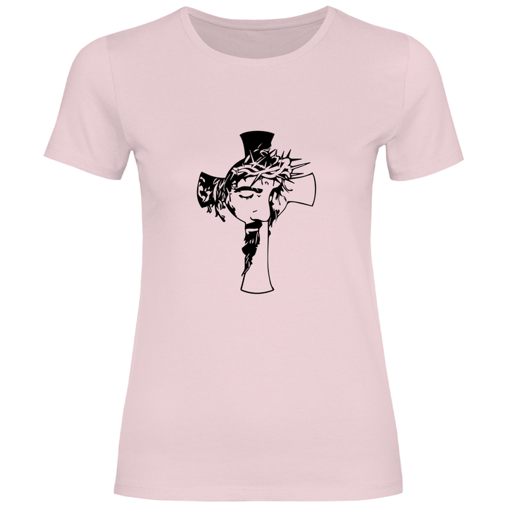 Jesus mit Dornenkrone - Damen T - Shirt - Textilzauber