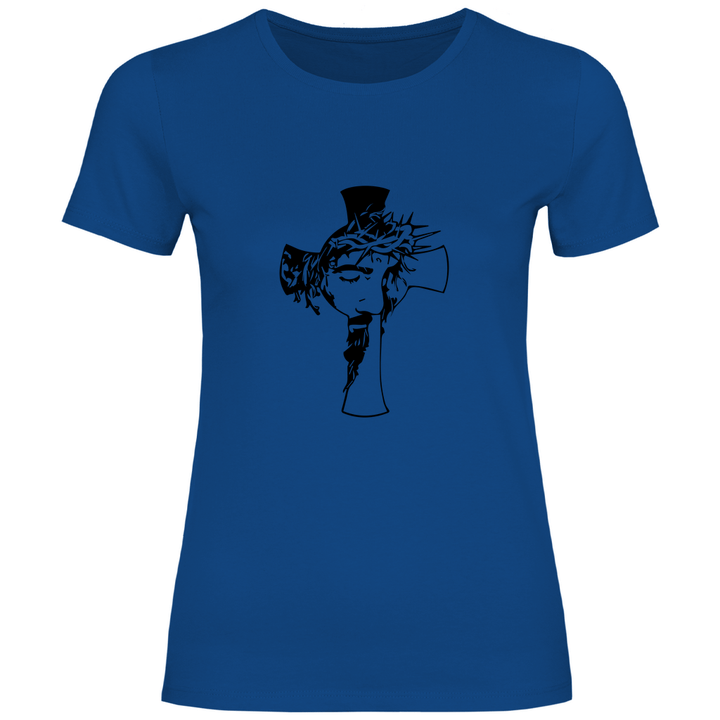 Jesus mit Dornenkrone - Damen T - Shirt - Textilzauber
