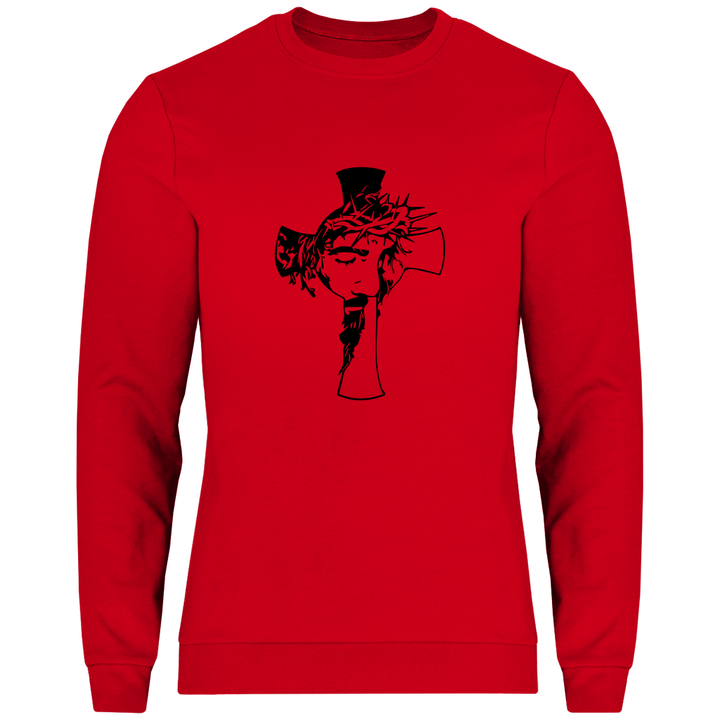 Jesus mit Dornenkrone - Herren Sweatshirt - Textilzauber