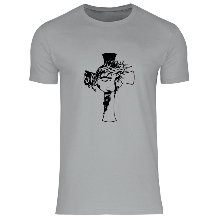 Jesus mit Dornenkrone - Herren T - Shirt - Textilzauber