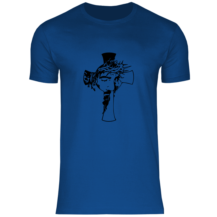 Jesus mit Dornenkrone - Herren T - Shirt - Textilzauber
