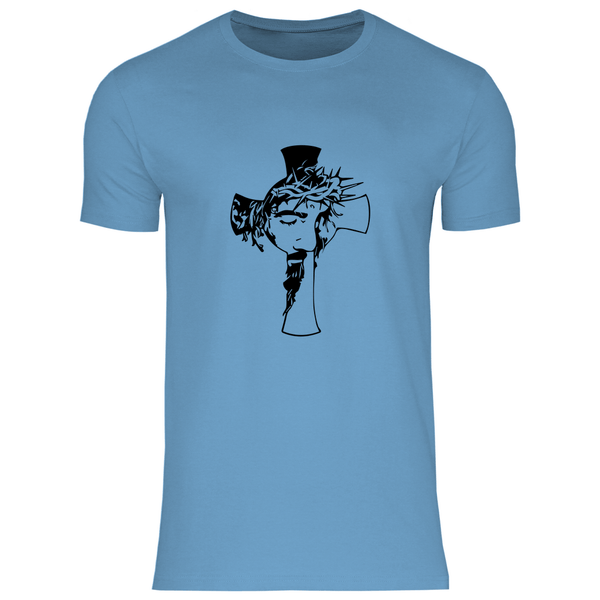 Jesus mit Dornenkrone - Herren T - Shirt - Textilzauber