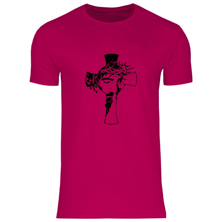 Jesus mit Dornenkrone - Herren T - Shirt - Textilzauber