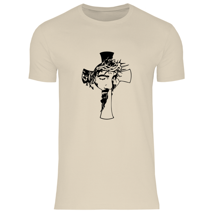 Jesus mit Dornenkrone - Herren T - Shirt - Textilzauber