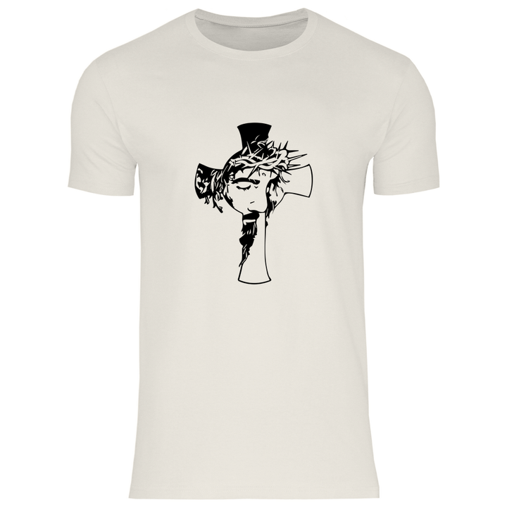Jesus mit Dornenkrone - Herren T - Shirt - Textilzauber