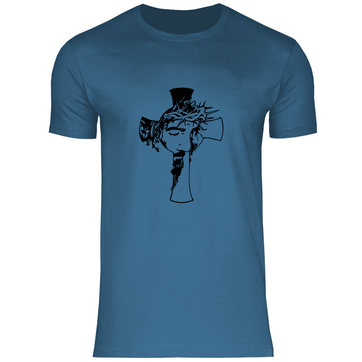 Jesus mit Dornenkrone - Herren T - Shirt - Textilzauber