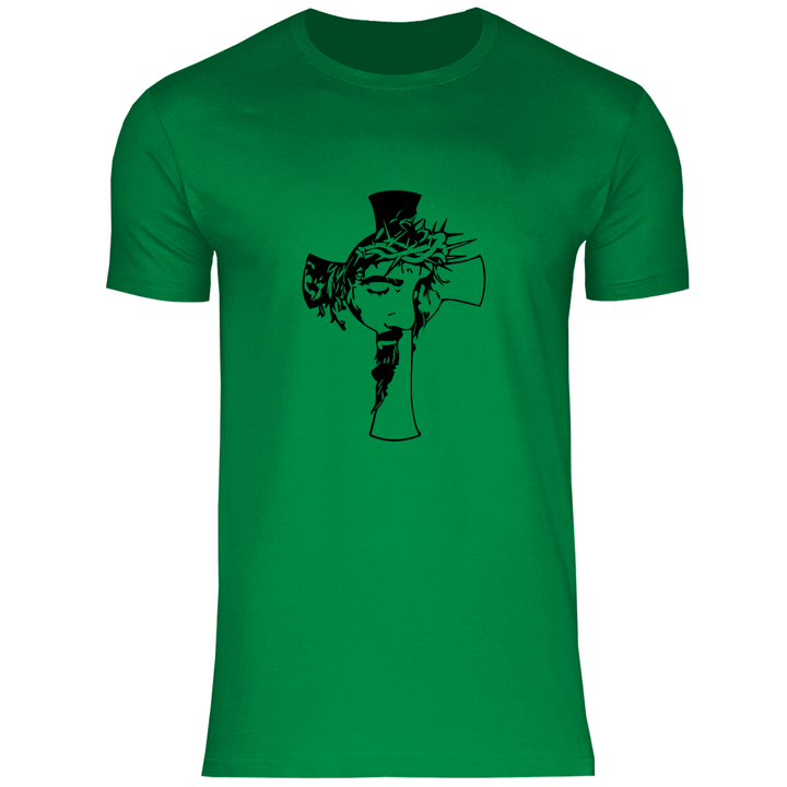 Jesus mit Dornenkrone - Herren T - Shirt - Textilzauber