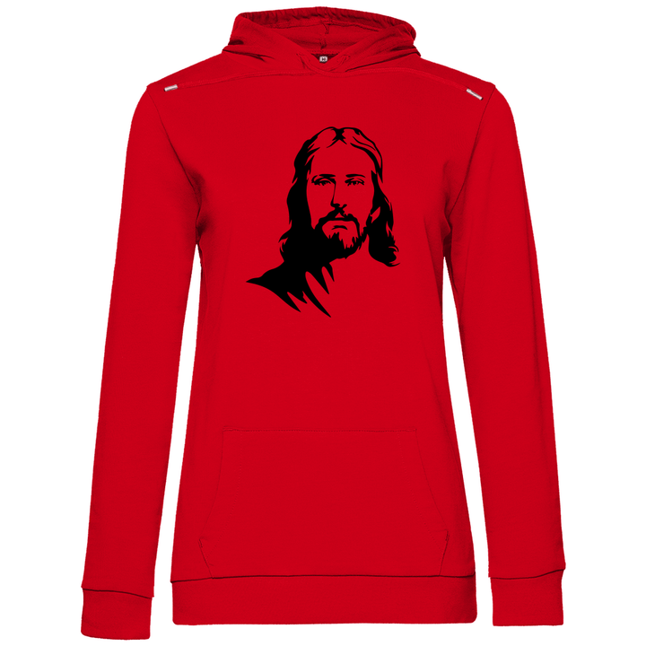 Jesus Porträt - Damen Hoodie - Textilzauber