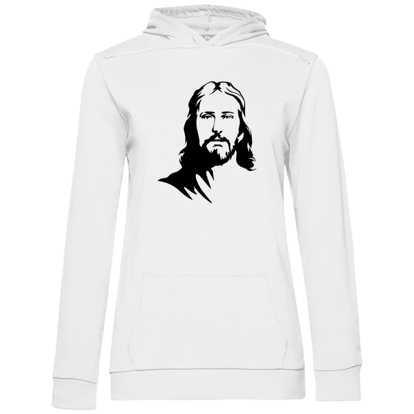 Jesus Porträt - Damen Hoodie - Textilzauber