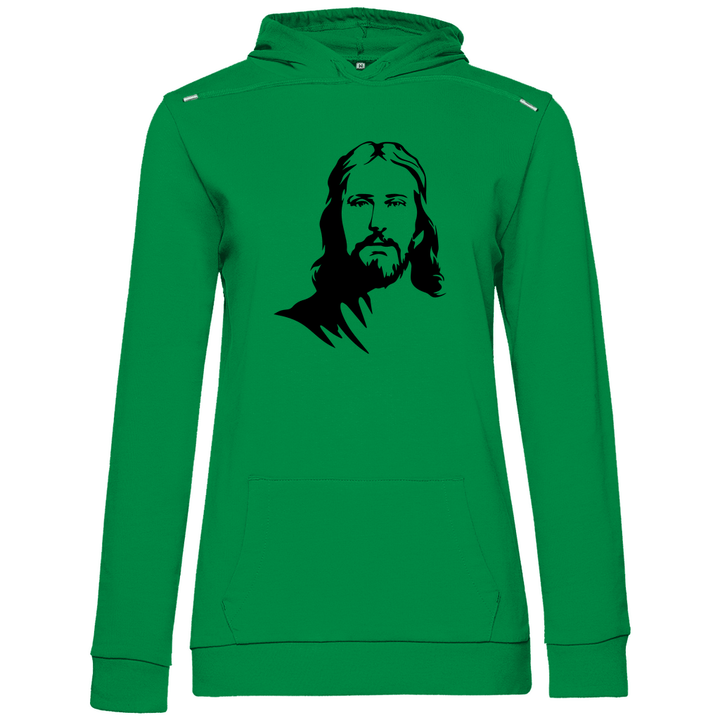 Jesus Porträt - Damen Hoodie - Textilzauber