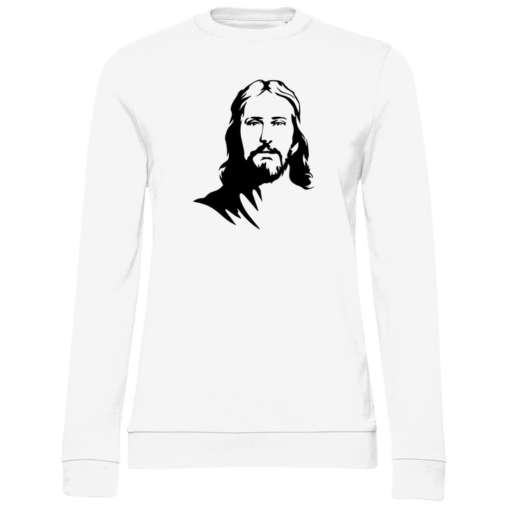 Jesus Porträt - Damen Sweatshirt - Textilzauber