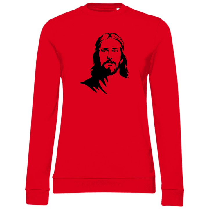 Jesus Porträt - Damen Sweatshirt - Textilzauber