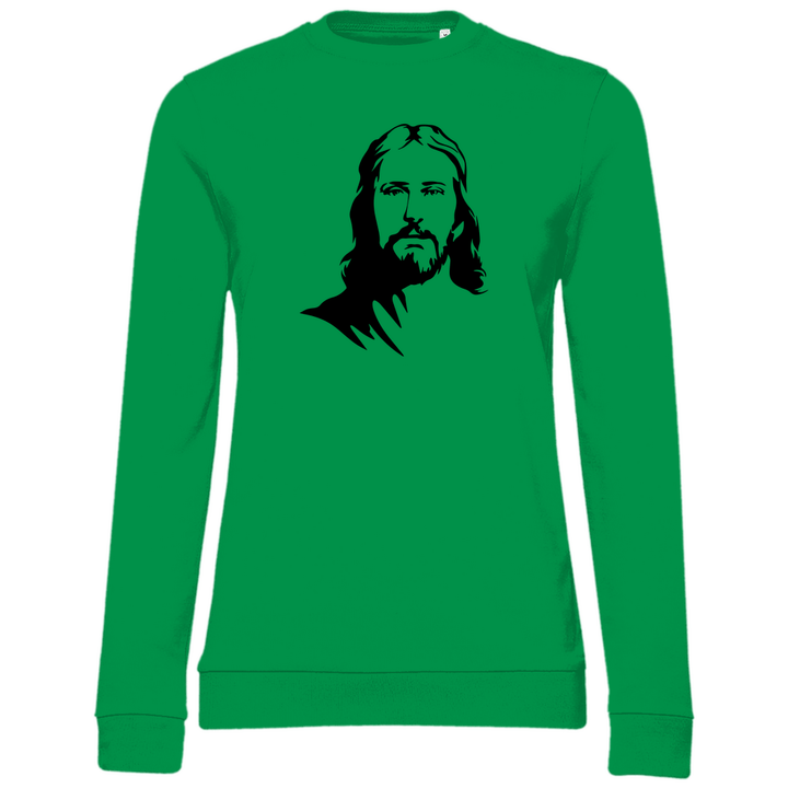 Jesus Porträt - Damen Sweatshirt - Textilzauber