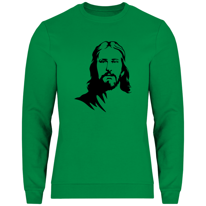 Jesus Porträt - Herren Sweatshirt - Textilzauber
