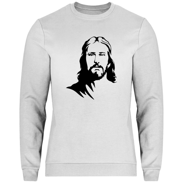 Jesus Porträt - Herren Sweatshirt - Textilzauber