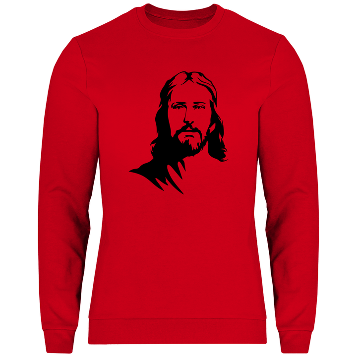 Jesus Porträt - Herren Sweatshirt - Textilzauber