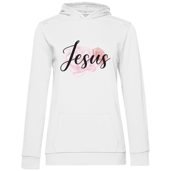 Jesus Rose - Damen Hoodie - Textilzauber