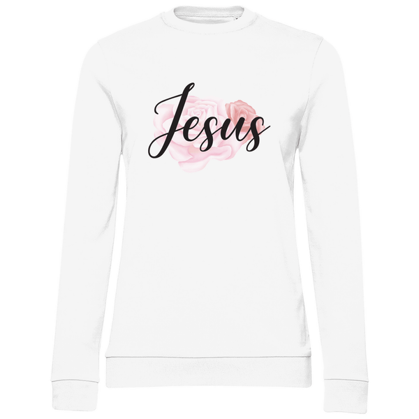 Jesus Rose - Damen Sweatshirt - Textilzauber
