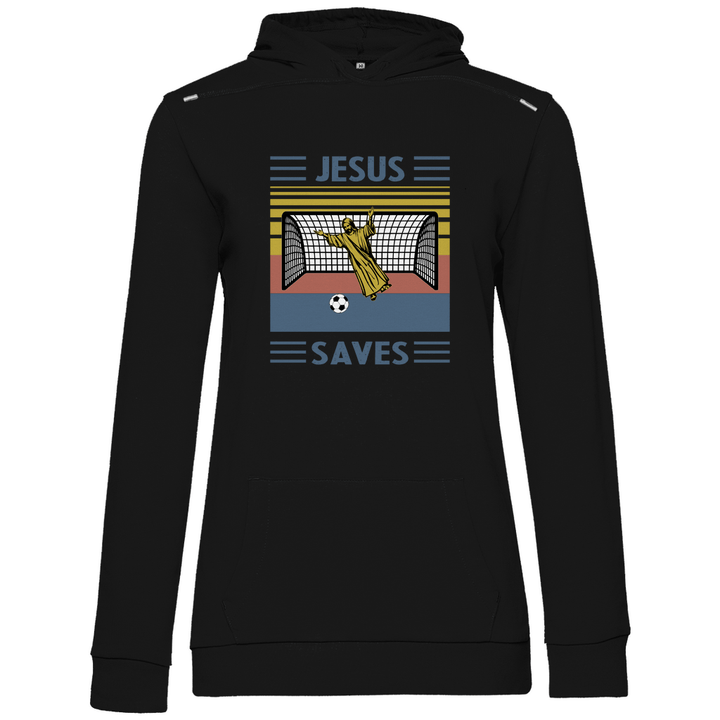 Jesus Saves - Damen Hoodie - Textilzauber